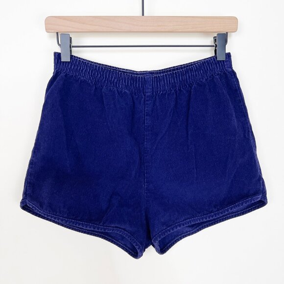 Vintage Corduroy American Apparel Hot Shorts Micro Mini Sexy Disco Booty 90s Y2K - Picture 1 of 5